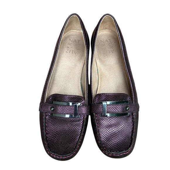 Naturalizer Giselle Purple Animal Print Slide-On Comfort Shoes Women’s Sz 8M - Picture 2 of 6